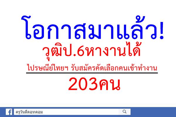 โอกาสมาแล้ว!วุฒิป.6หางานได้ ไปรษณีย์ไทยฯรับ203คน