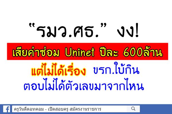 "หมอธี"งง!เสียค่าซ่อมUninetปีละ600ล้านแต่ไม่ได้เรื่อง ขรก.ใบ้กิน ตอบไม่ได้ตัวเลขมาจากไหน