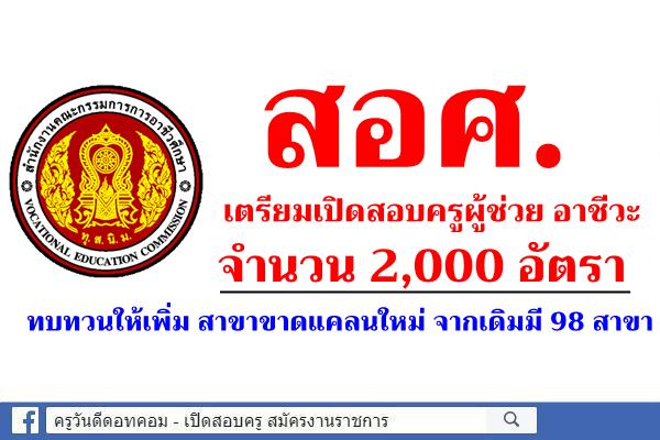 สอศ.และก.ค.ศ.ประชุมหารือการทำงานร่วมกัน เพื่อกำหนดเกณฑ์ต่างๆที่เหมาะสม - เตรียมเปิดสอบครูอาชีวะ 2,000 อัตรา