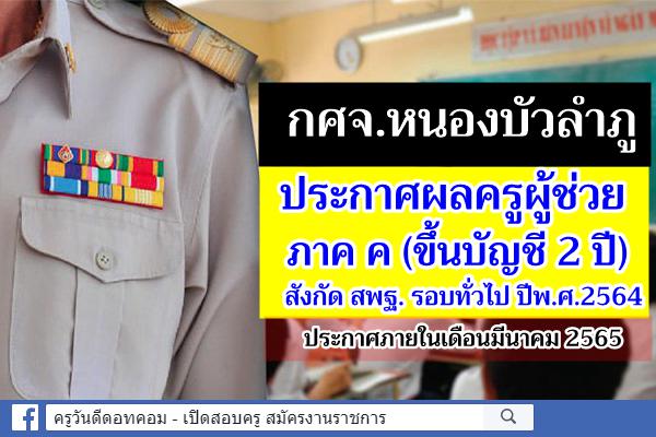 กศจ.หนองบัวลำภู ประกาศผลการสอบแข่งขันฯ ครูผู้ช่วย 2564 ประกาศผลสอบครูผู้ช่วย 2565 ภาค ค หนองบัวลำภู